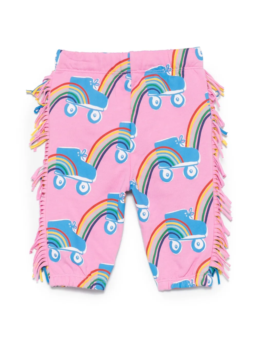 Stella McCartney Kids Joggingbroek met Rollerskate Rainbow-print - Roze