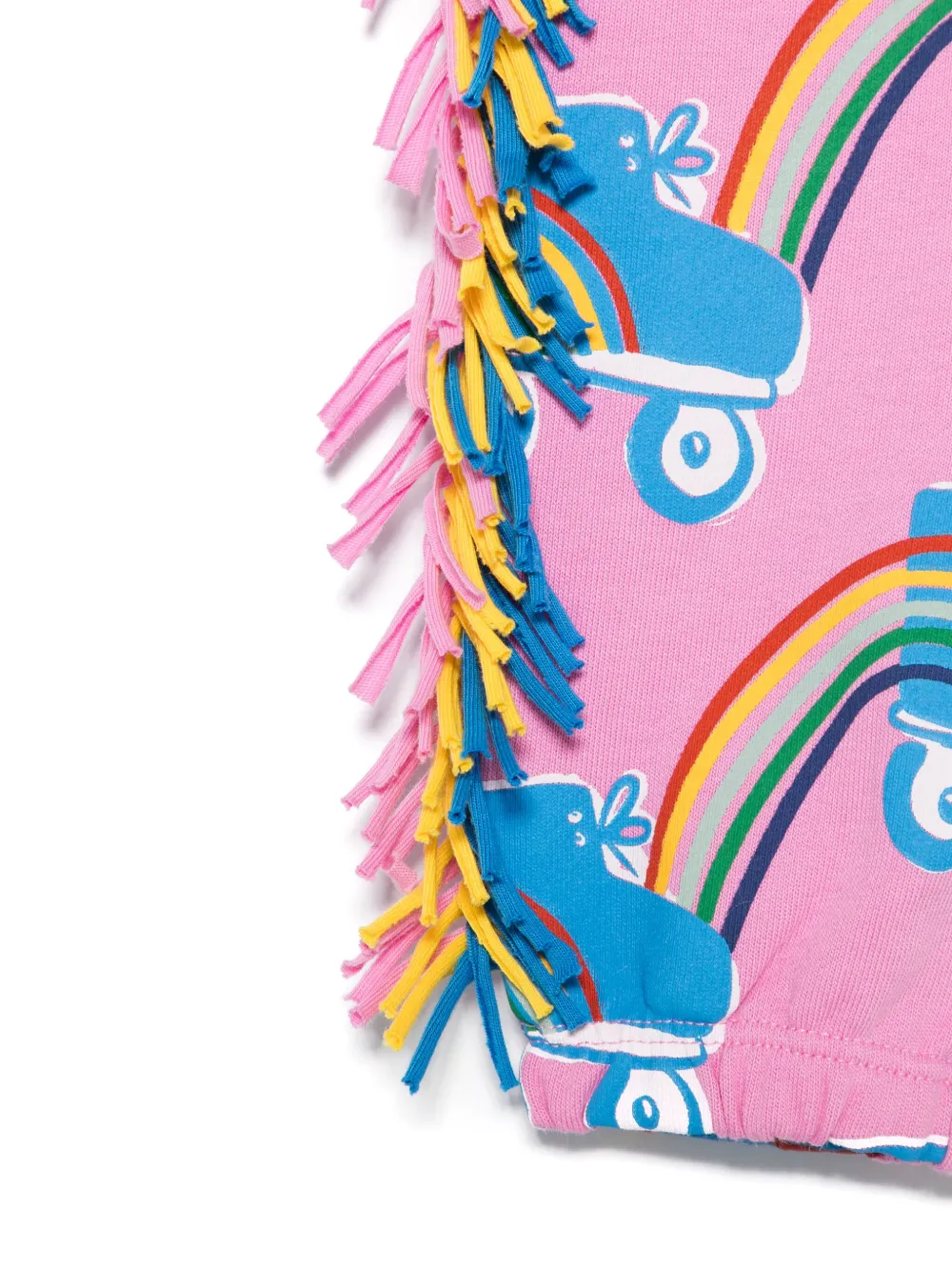 Stella McCartney Kids Joggingbroek met Rollerskate Rainbow-print Roze