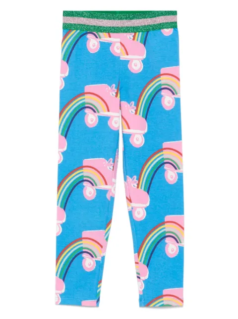 Stella McCartney Kids Rollerskate Rainbow-print leggings