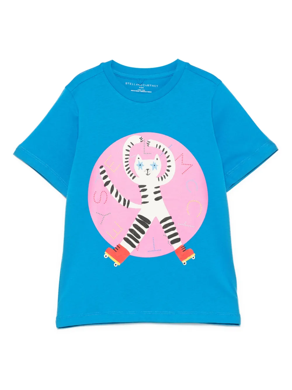 Stella McCartney Kids playera con gato estampado | azul | Image 1