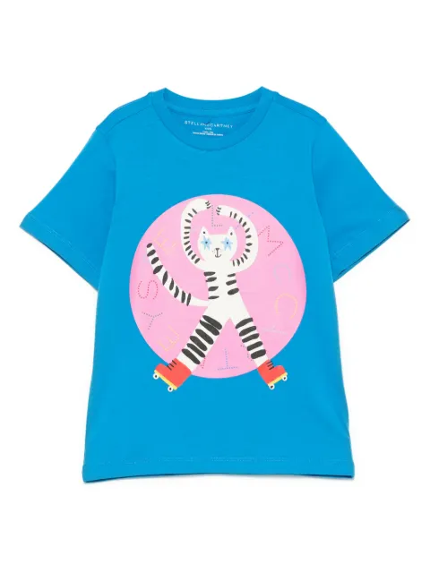 Stella McCartney Kids cat-print T-shirt