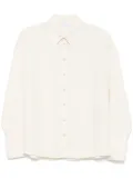 Patrizia Pepe logo-patch shirt - Neutrals