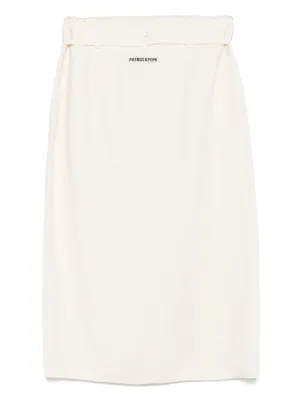 ワンピース PATRIZIA PEPE Women Mid Skirts 8A1444 J251S708 GREY Patrizia Pepe Midi Skirt - Grey - Women | 8G0445J251S708
