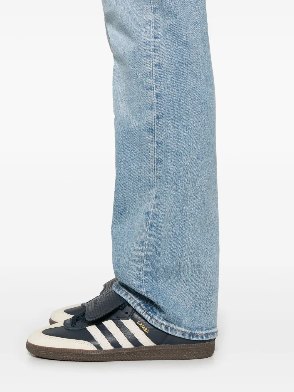 Levi's Slim-fit bootcut jeans Blauw
