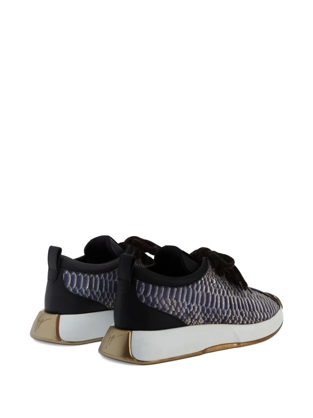 Giuseppe Zanotti snakeskin-print sneakers Black
