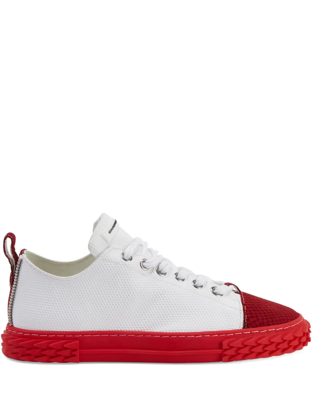 Giuseppe Zanotti Blabber panelled serrated-sole sneakers White