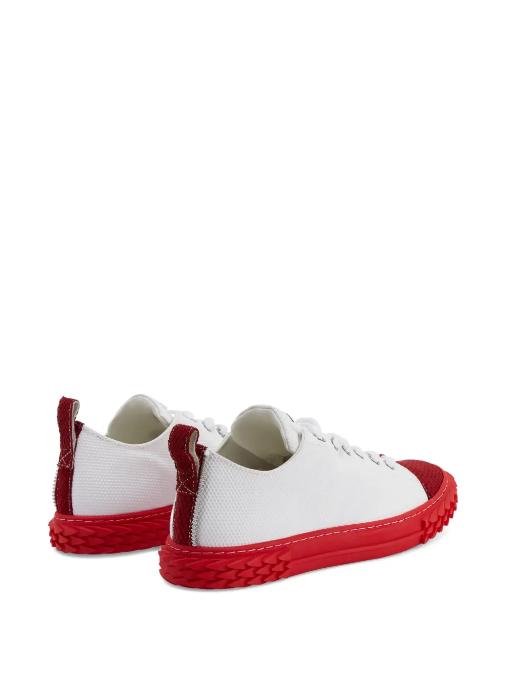 Giuseppe Zanotti Blabber panelled serrated-sole sneakers White