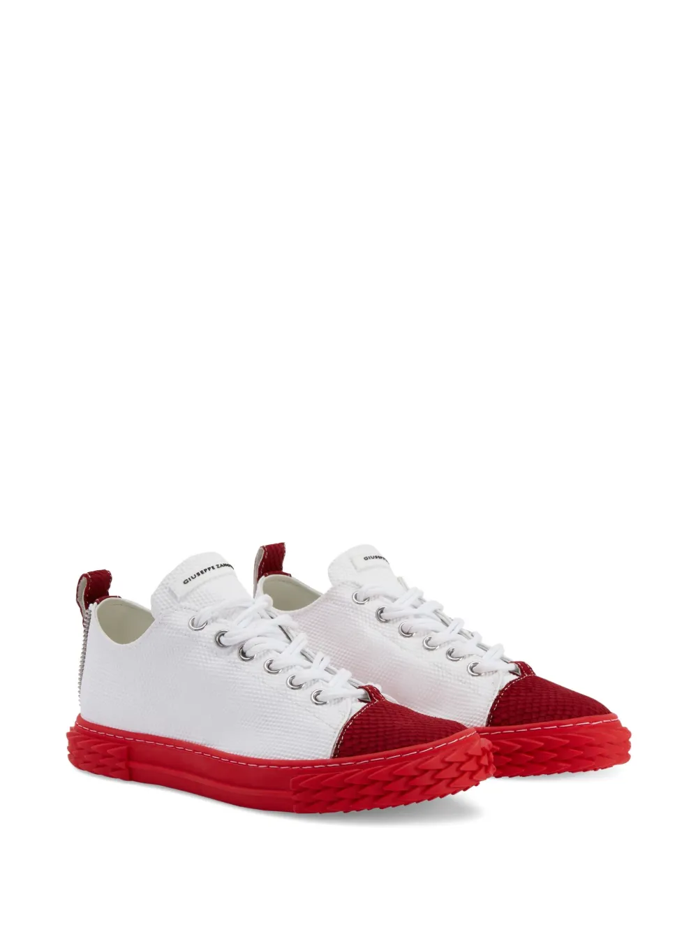 Giuseppe Zanotti Blabber panelled serrated-sole sneakers White