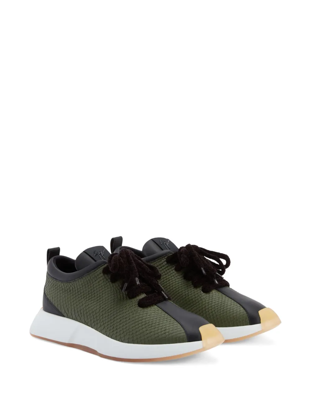 Giuseppe Zanotti textured sneakers Green