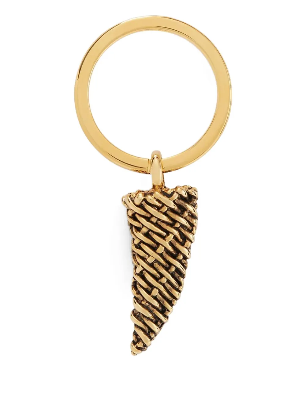 Giuseppe Zanotti Sharkiee woven-tooth keyring Geel