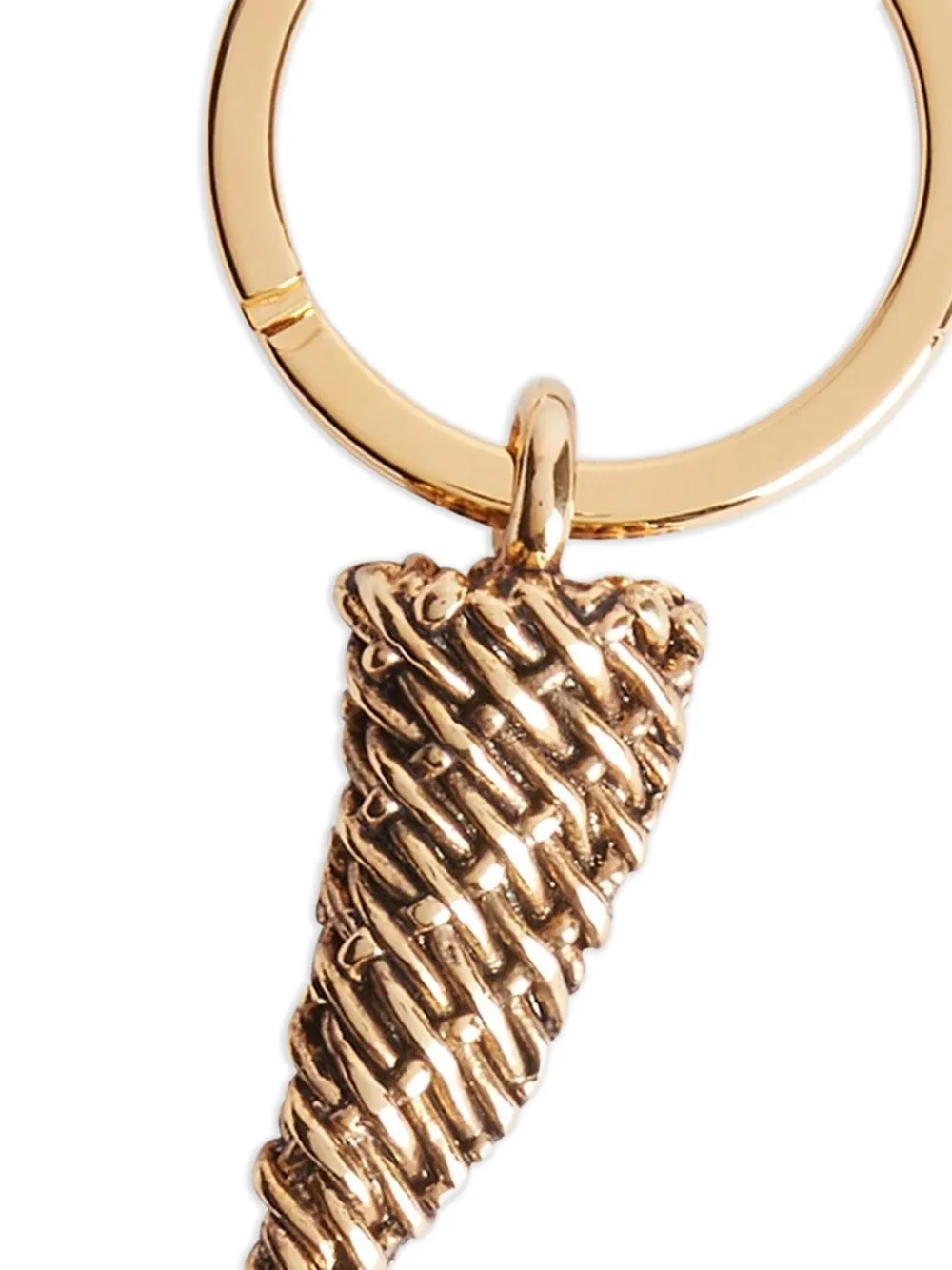 Giuseppe Zanotti Sharkiee woven-tooth keyring Geel