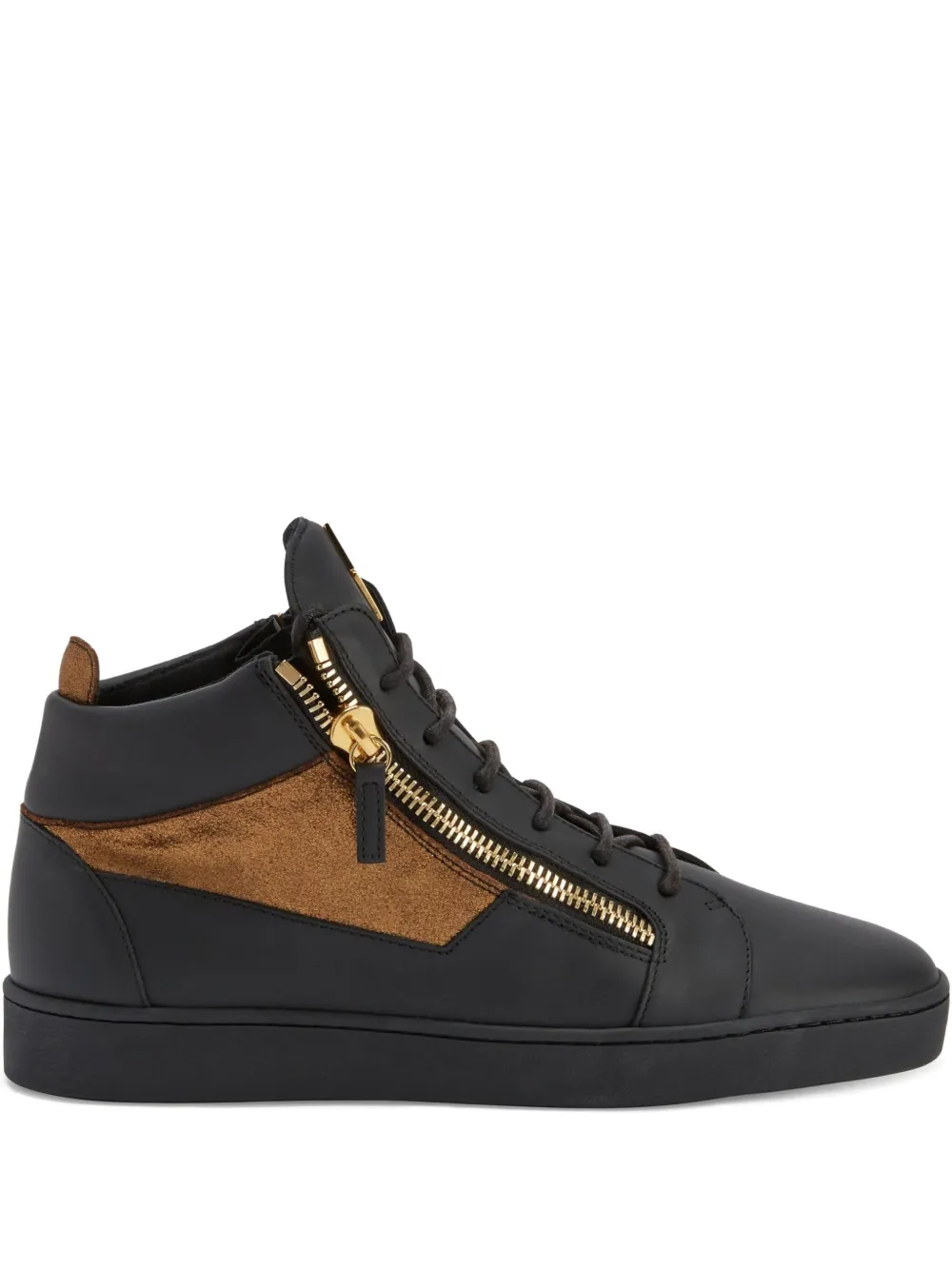 Giuseppe Zanotti Kriss zip-detail leather high-top sneakers Black