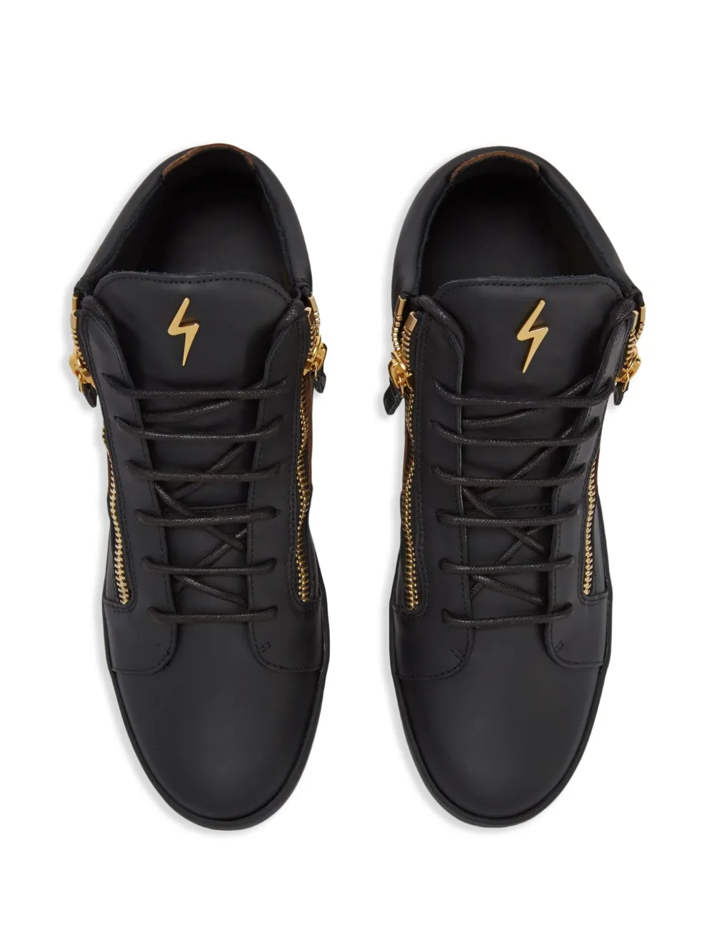 Giuseppe Zanotti Kriss zip-detail leather high-top sneakers Black
