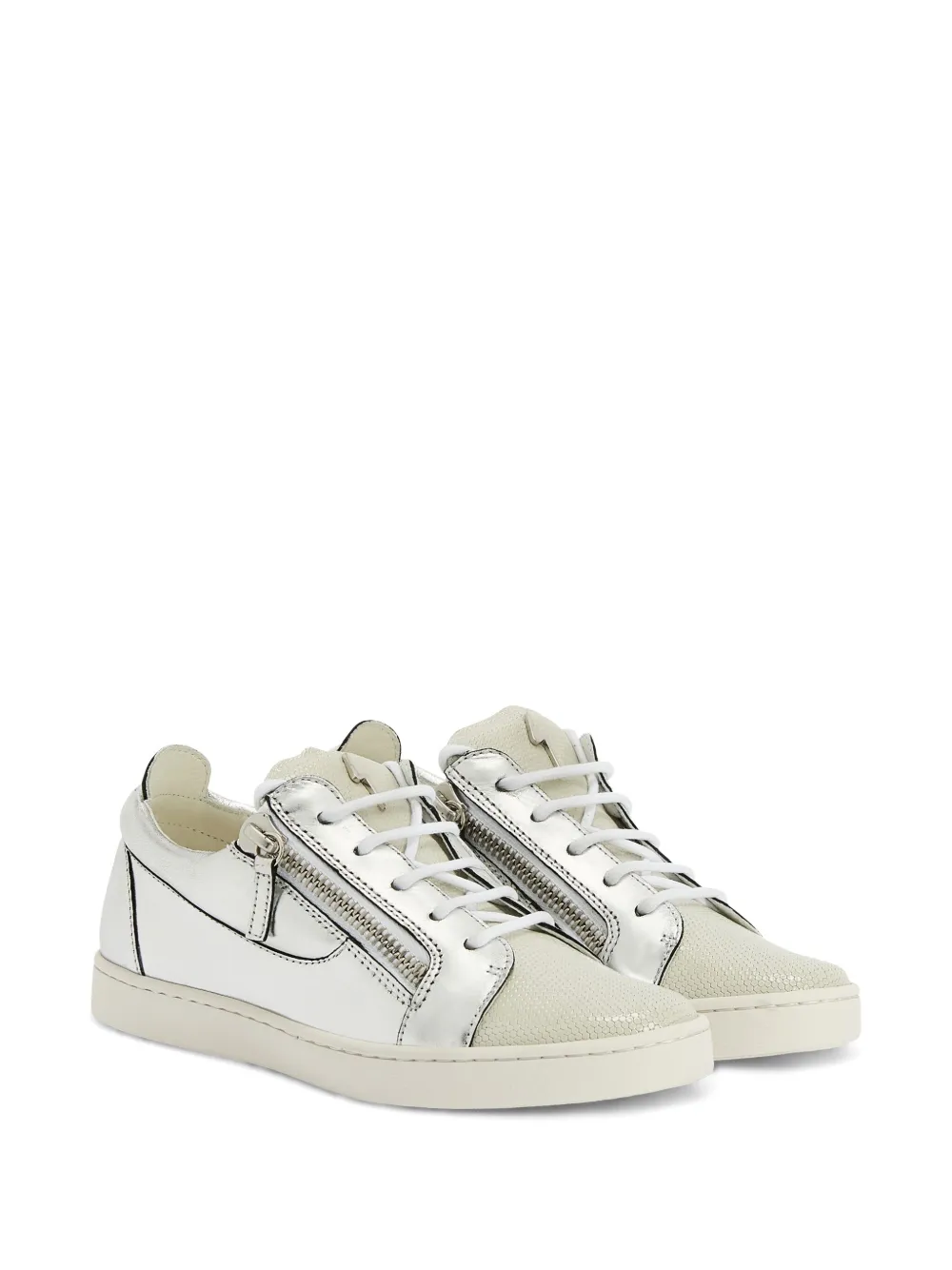 Giuseppe Zanotti Nicki metallic sneakers Silver