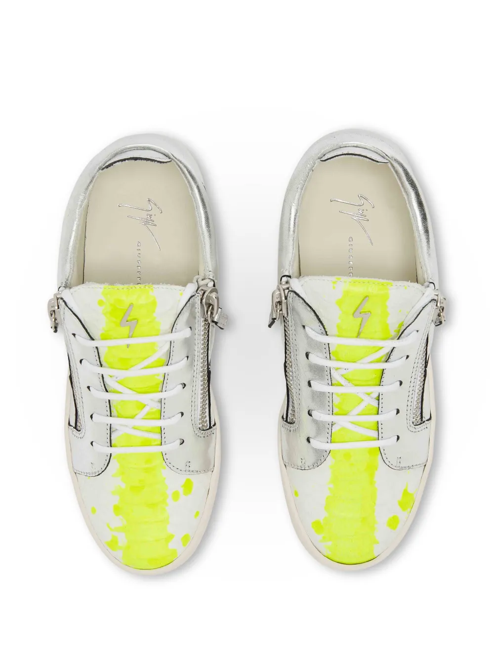Giuseppe Zanotti Nicki metallic sneakers Silver