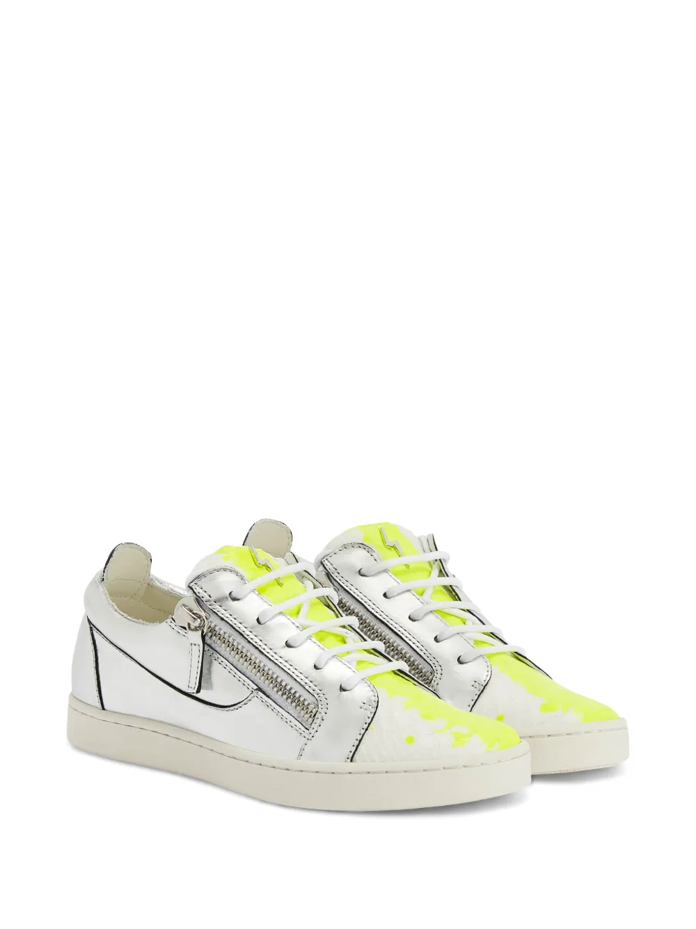 Giuseppe Zanotti Nicki metallic sneakers Silver