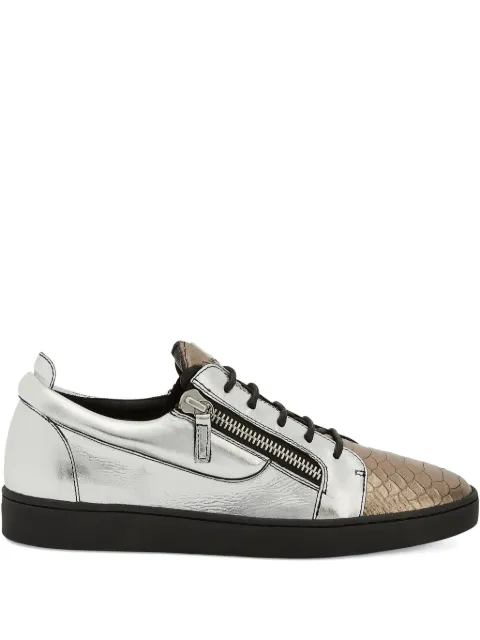 Giuseppe Zanotti Frankie leather zip-detail sneakers