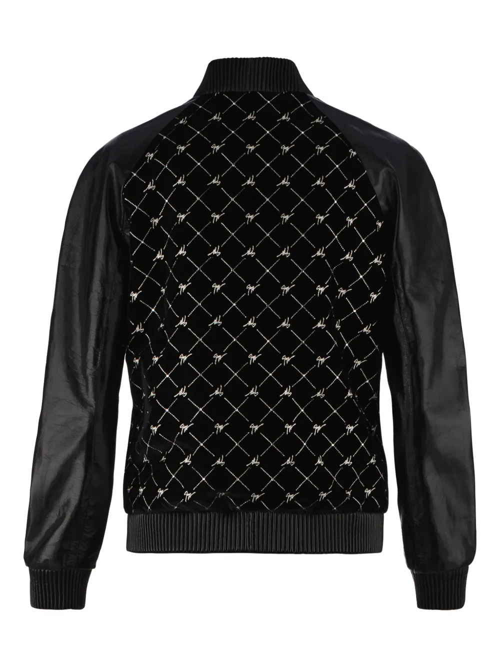 Giuseppe Zanotti Bomberjack met monogram-print Zwart