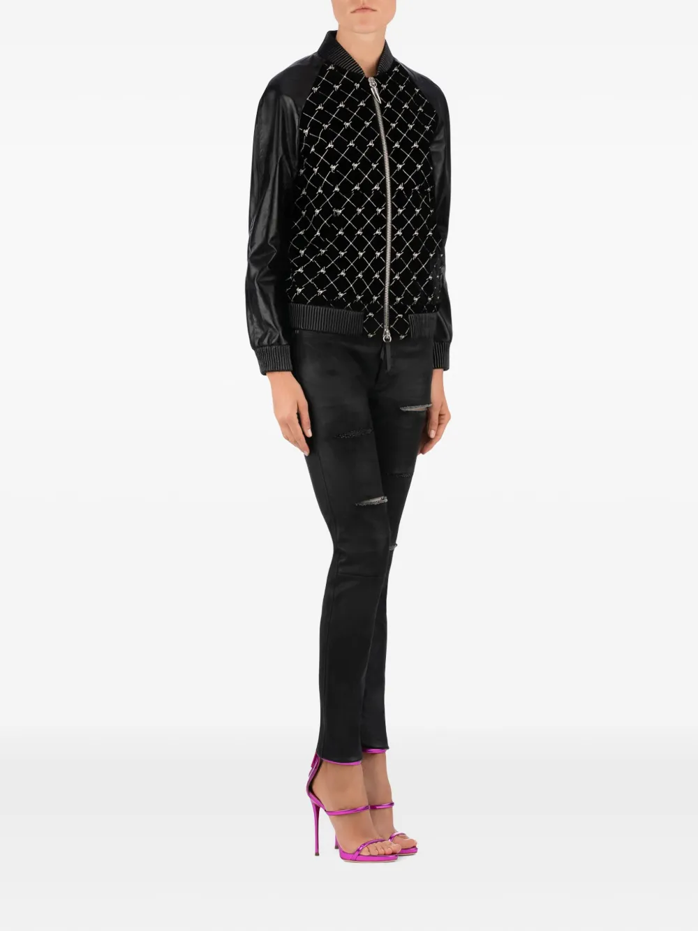 Giuseppe Zanotti monogram-pattern bomber jacket | Bomber Jackets | Image 2