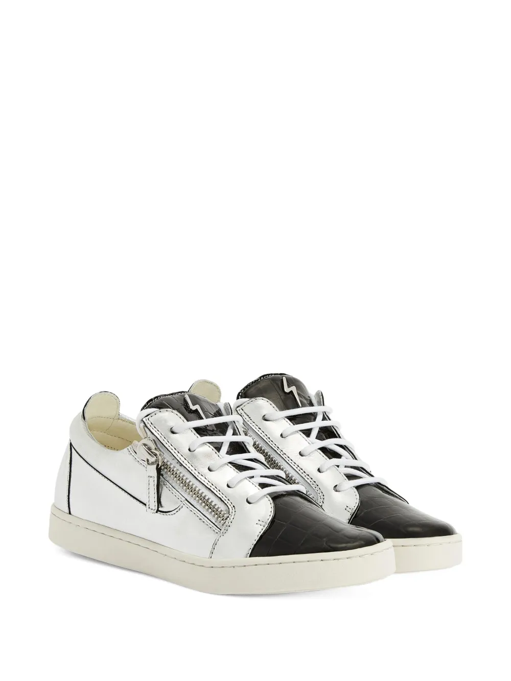 Giuseppe Zanotti Nicki metallic-effect sneakers Grey