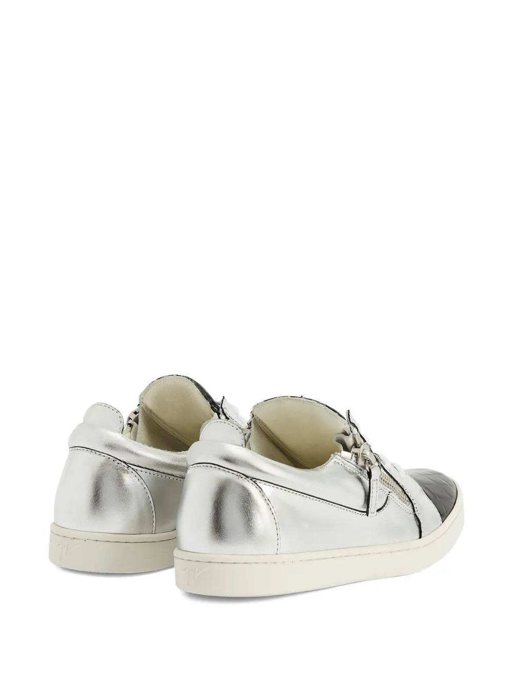 Giuseppe Zanotti Nicki metallic-effect sneakers Grey