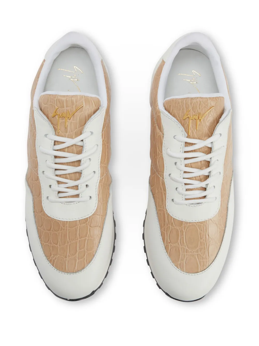 Giuseppe Zanotti Jimi leather sneakers Neutrals