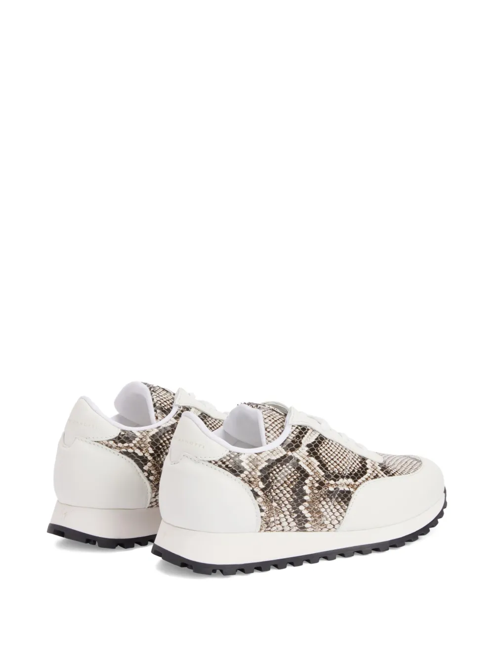Giuseppe Zanotti Jim snakeskin leather sneakers Neutrals