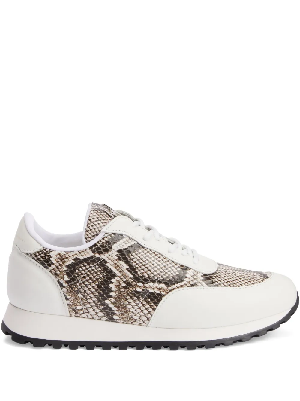Giuseppe Zanotti Jim snakeskin leather sneakers Neutrals