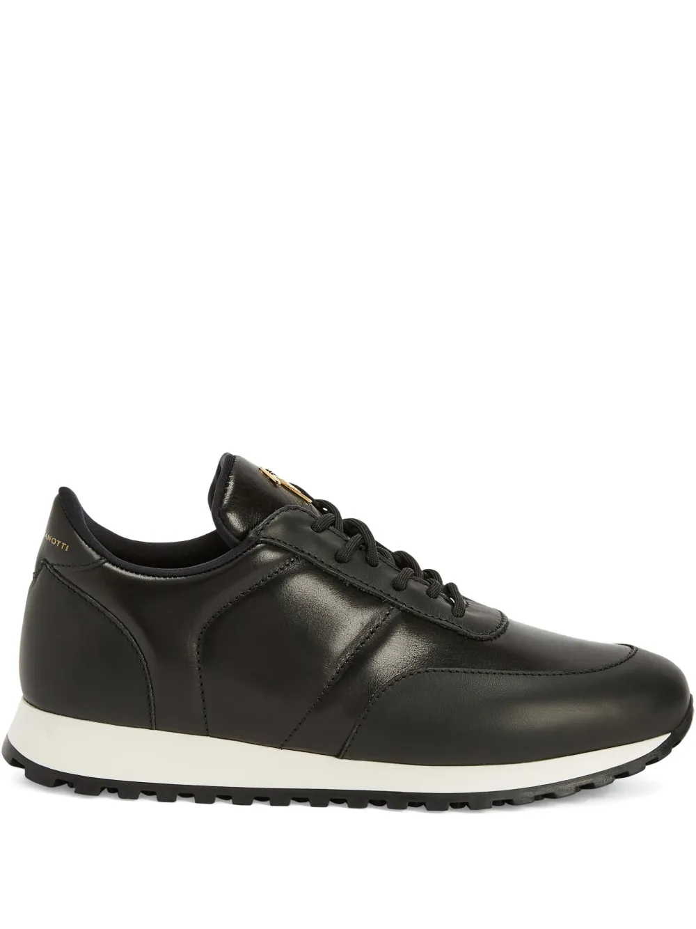 Giuseppe Zanotti Jimi leather logo-plaque sneakers Black