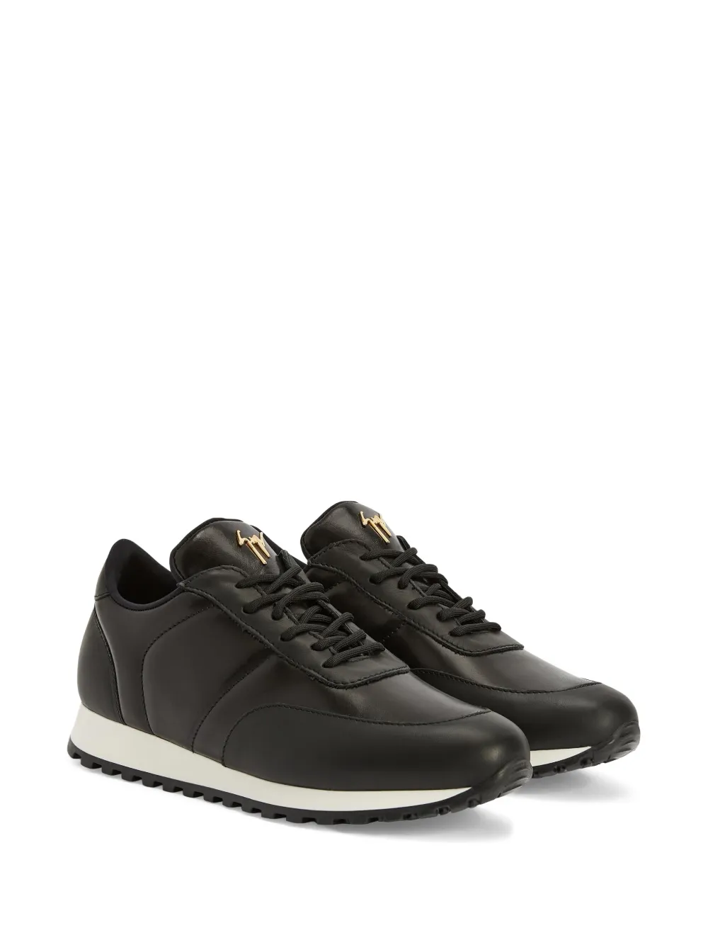 Giuseppe Zanotti Jimi leather logo-plaque sneakers Black
