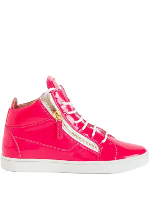 Giuseppe Zanotti Kriss zip-fastening patent leather sneakers