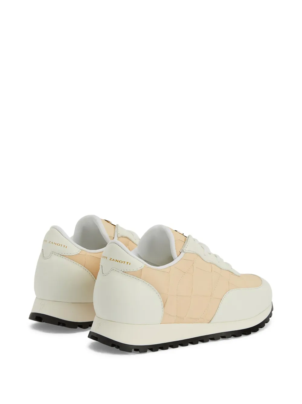 Giuseppe Zanotti Jimi crocodile-effect leather sneakers Neutrals