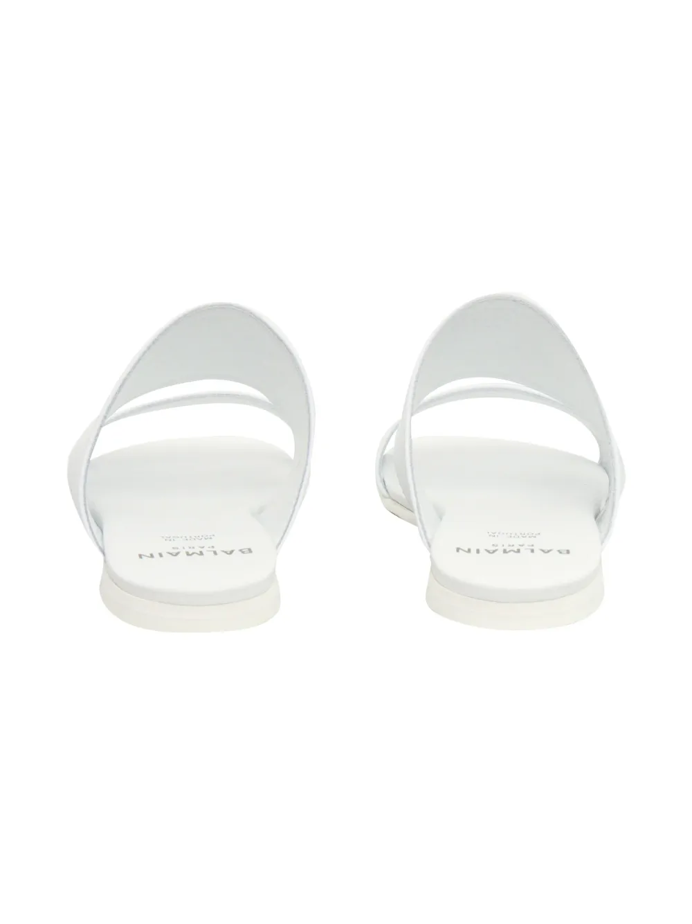 Balmain Kids leather sandals White