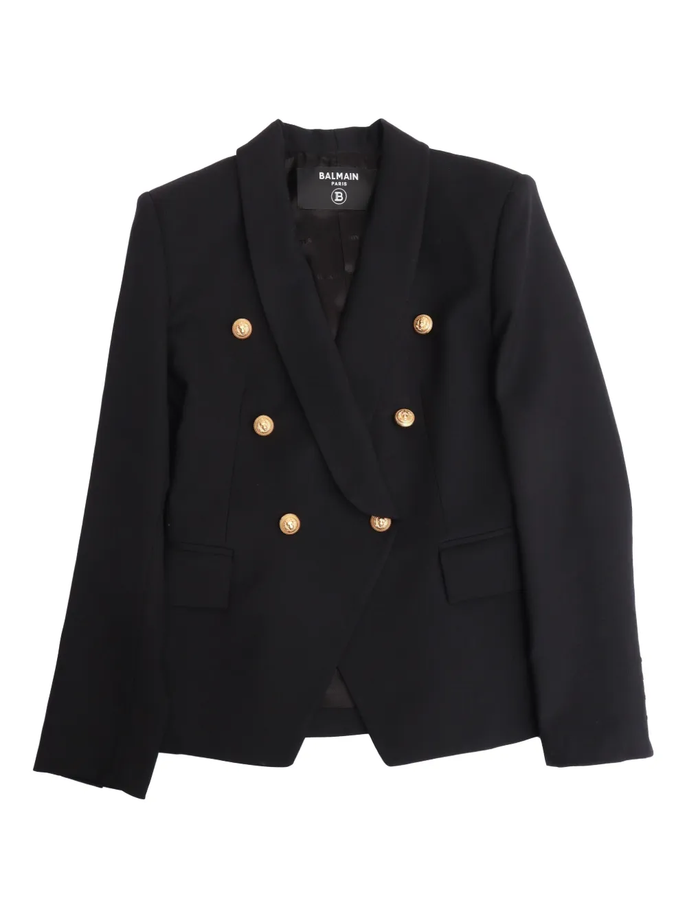 Balmain Kids Blazer met dubbele rij knopen Zwart