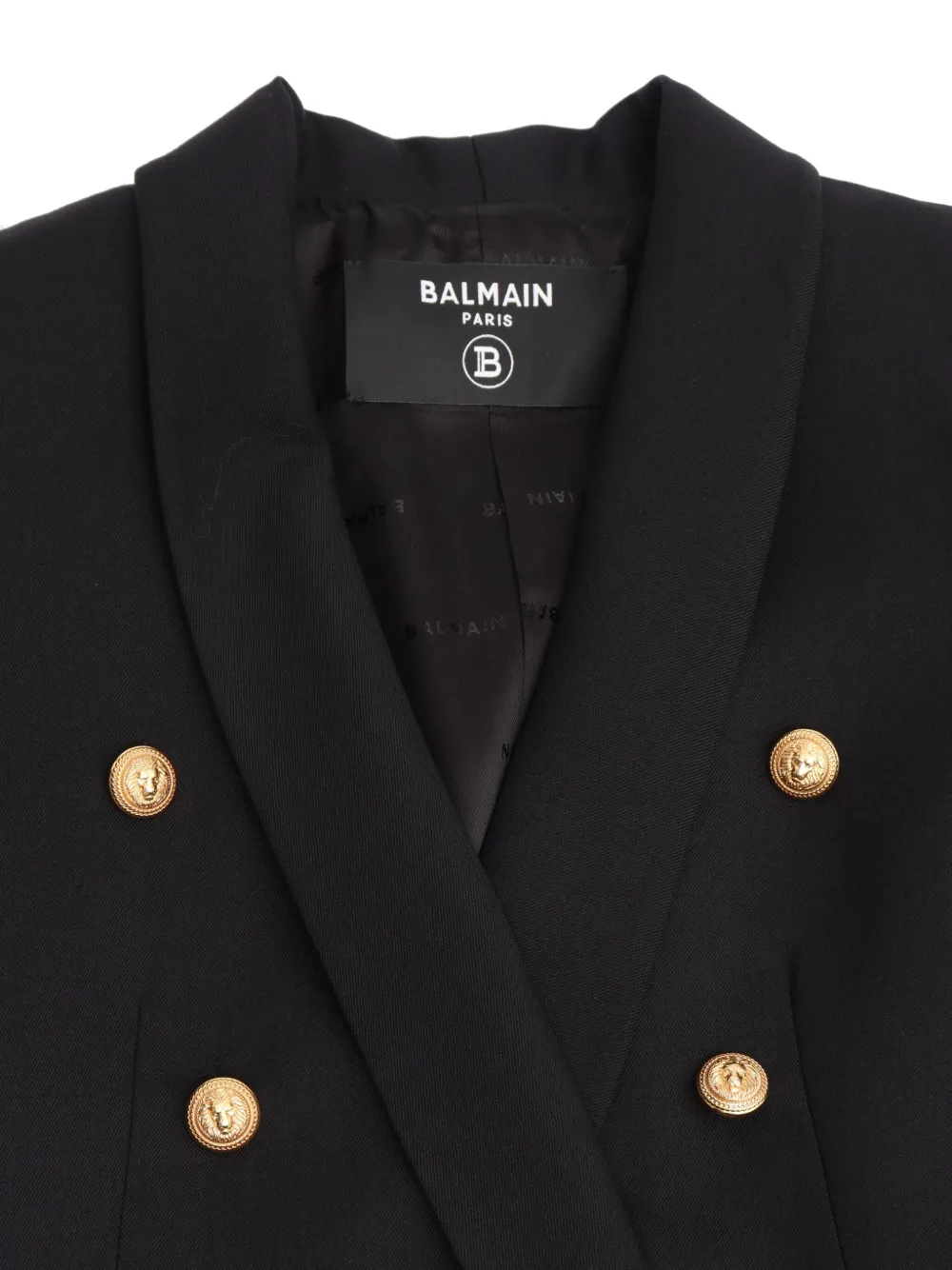 Balmain Kids Blazer met dubbele rij knopen Zwart