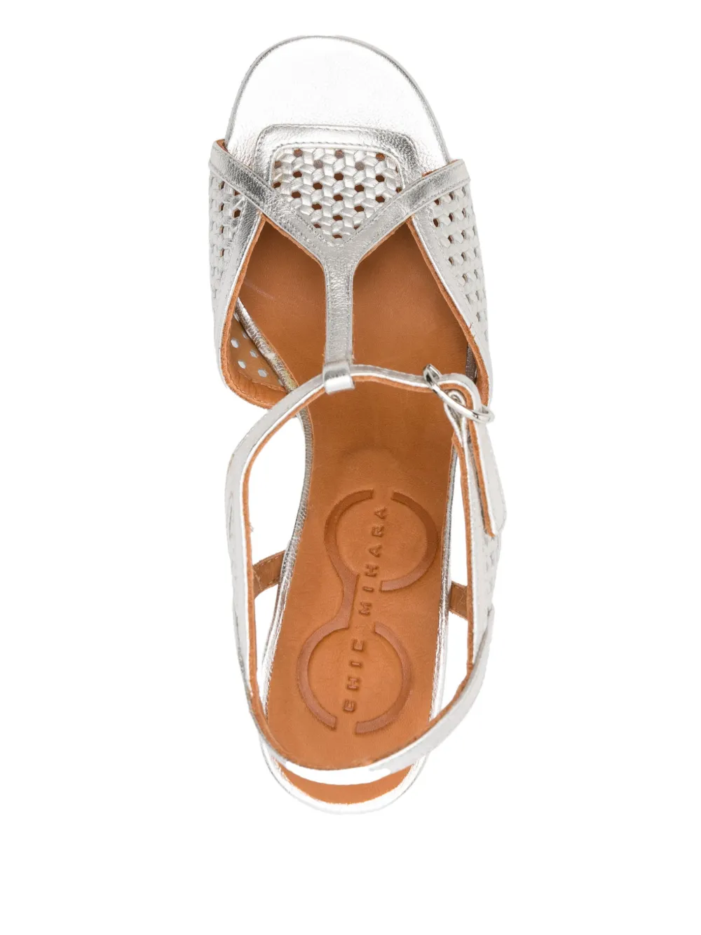 Chie Mihara 75mm Bessy sandals Silver