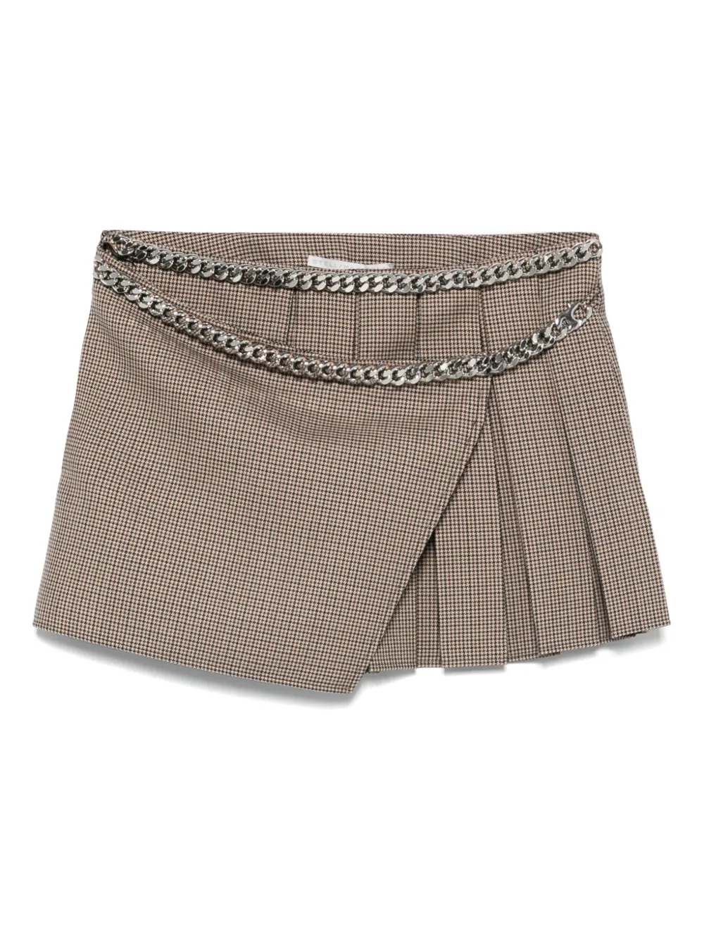 Stella McCartney Rok met pied-de-poule print Bruin