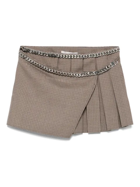 Stella McCartney falda con motivo pied de poule