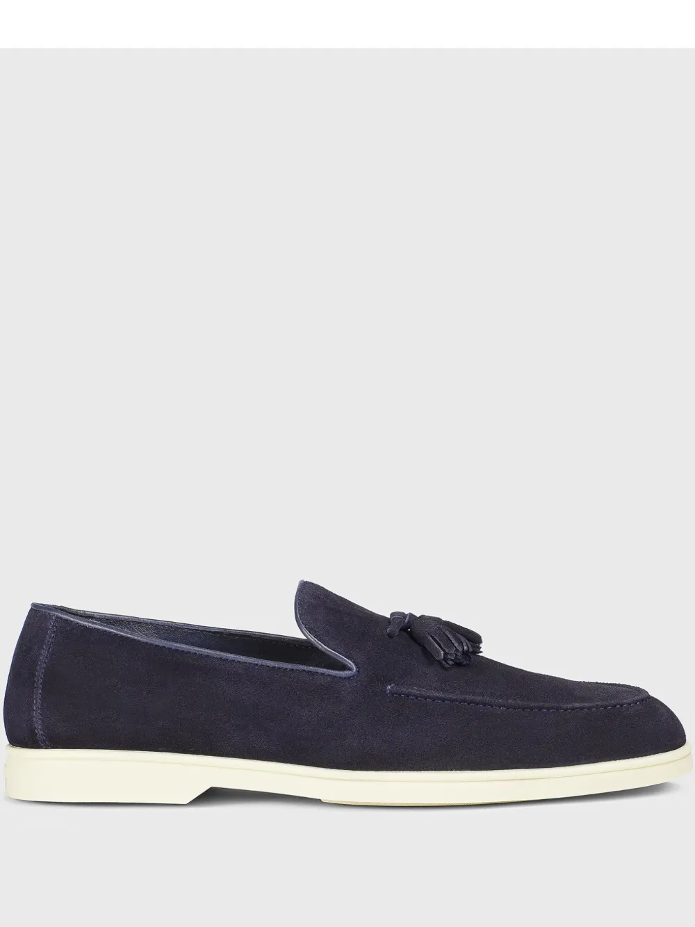 Doucal's Mocassini in pelle scamosciata con nappa - Blu