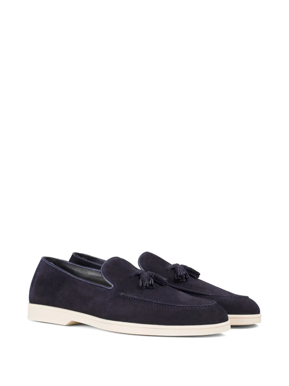Doucal's Suède loafers met kwastjes - Blauw