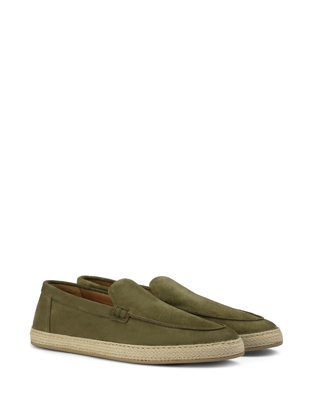 Doucal's Suède espadrilles - Groen