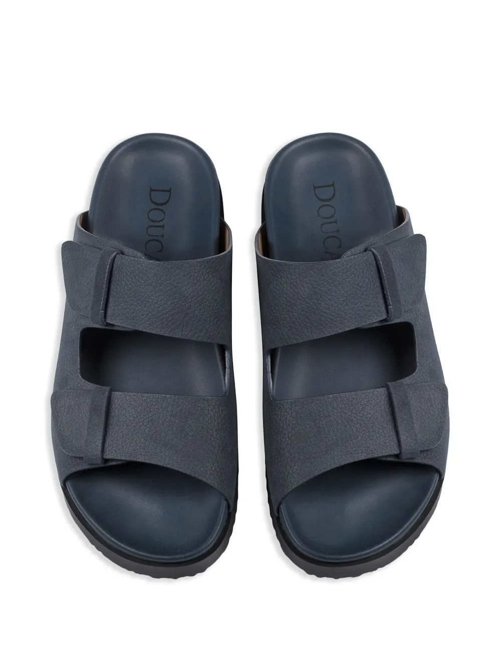 Doucal's leather slides Blue