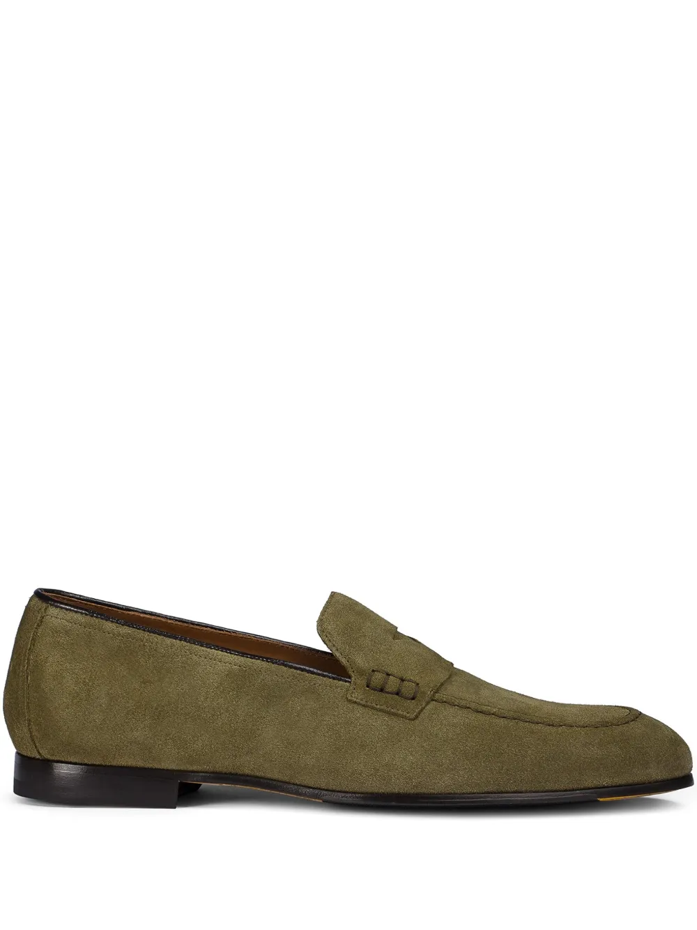 Doucal's suede loafers Green