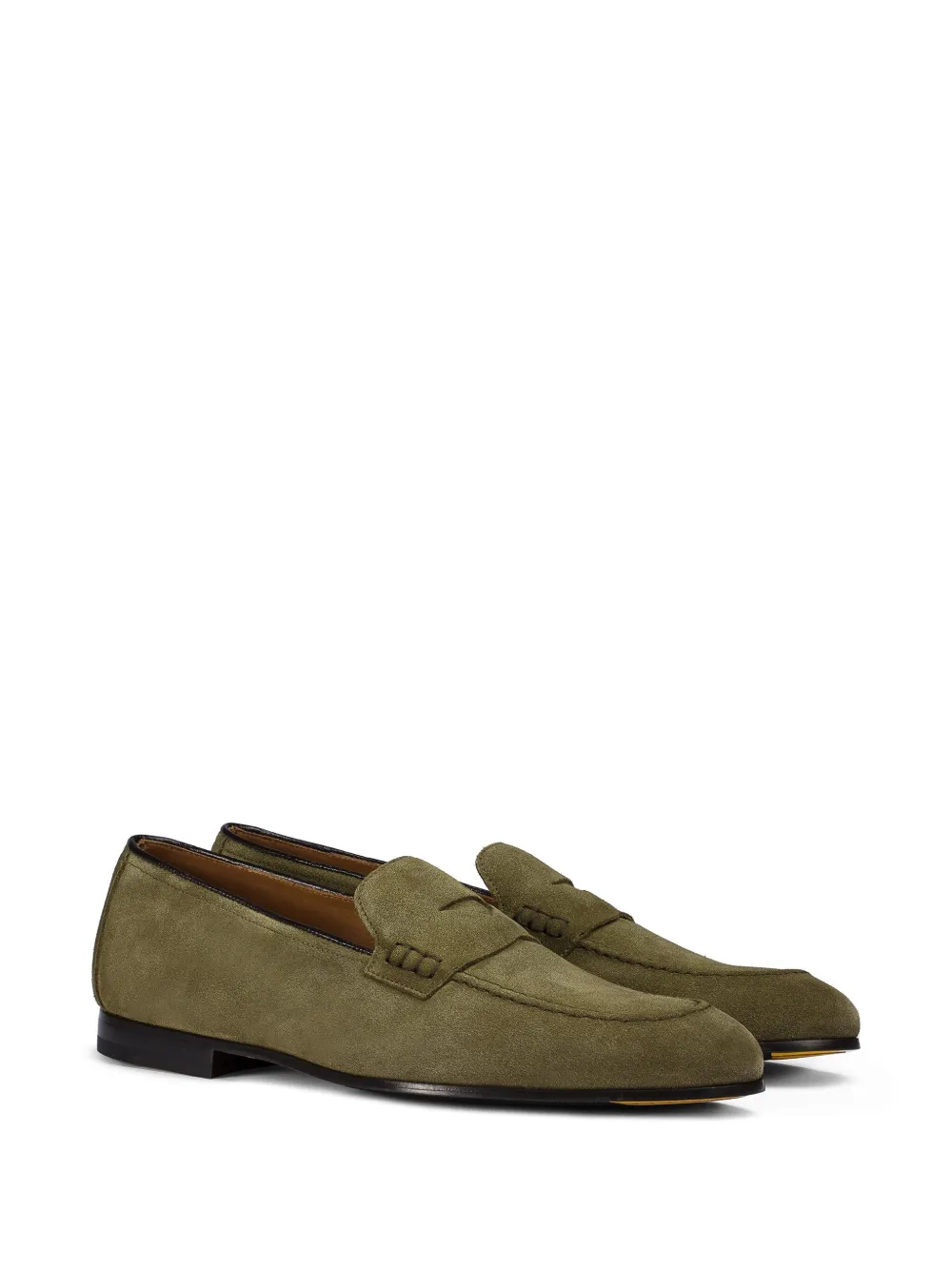 Doucal's Suède loafers - Groen