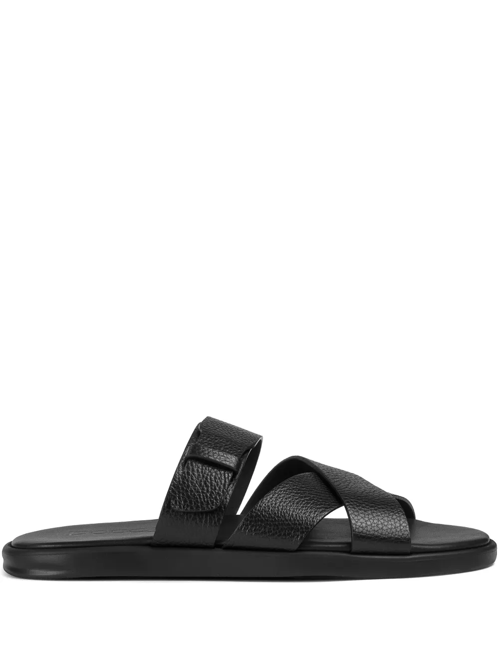 Doucal's leather sandals Black