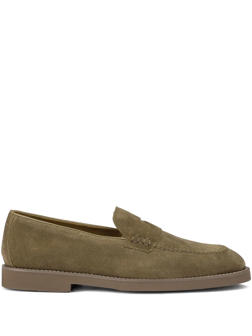 Doucal's suede loafers Brown