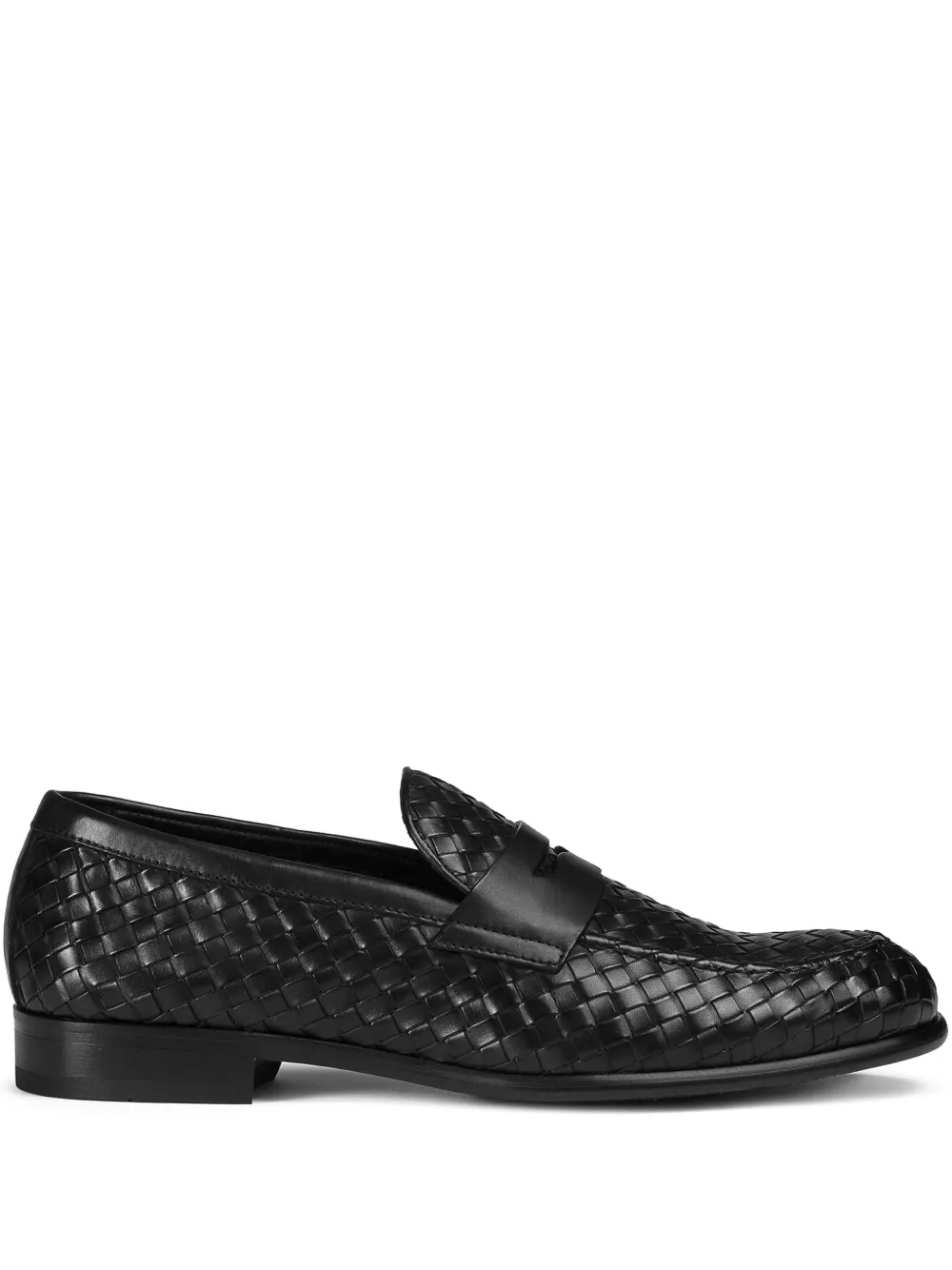 Doucal's leather loafers Black
