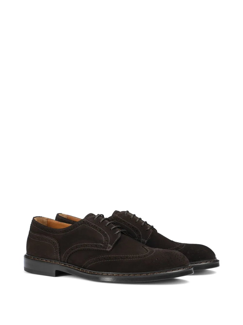 Doucal's Suède derby schoenen - Bruin