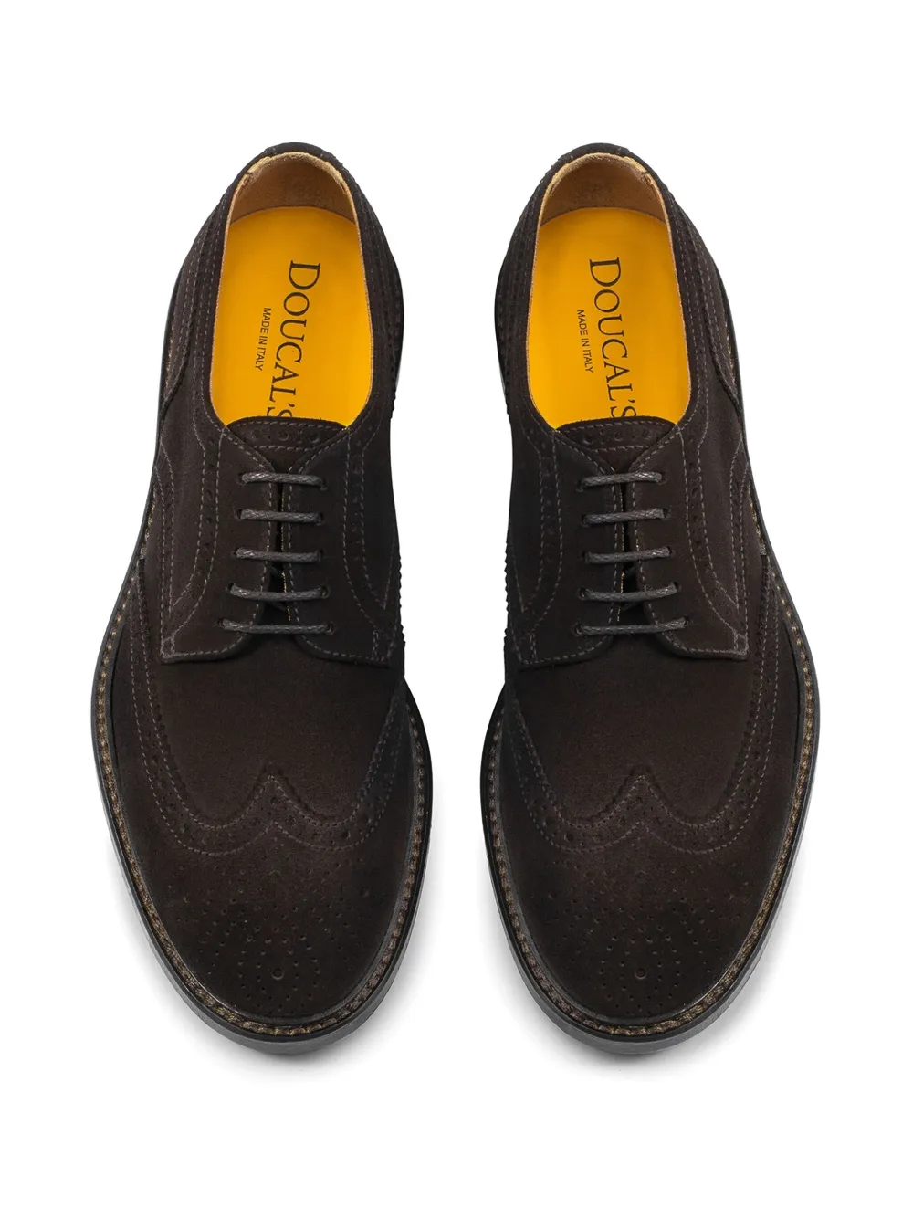 Doucal's suede Derby shoes Brown