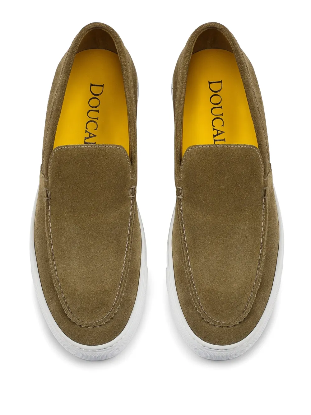 Doucal's slip-on suede loafers Neutrals